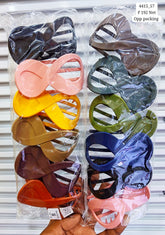 Impression Stylish Colored Plastic Hair Clutcher (Pack of 12)